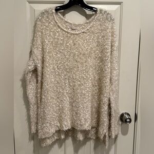 Hinge Textured Cream Sweater